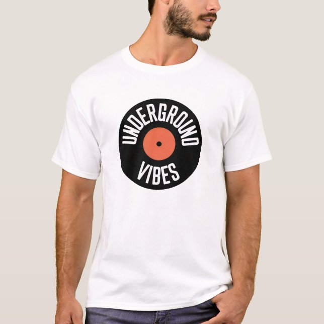 T-shirt Underground Vibes Vinyl (Devant)