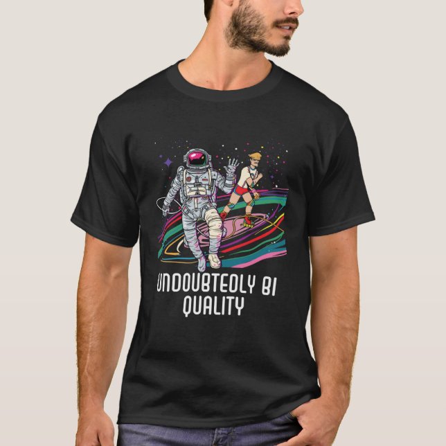 T-shirt Undoubtedly Bi Quality Bisexual Pride Bisexuality  (Devant)