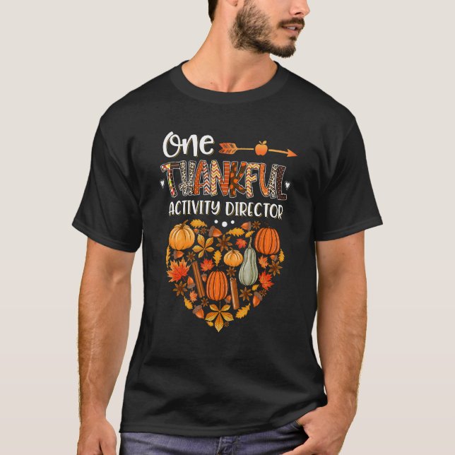 T-shirt Une activité de remerciement Directeur Automne aut (Devant)