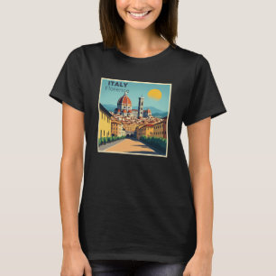 T-shirt Une affiche de voyage classique nostalgique – Flor