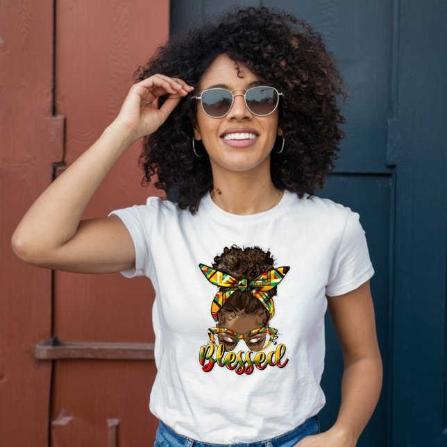 T-shirt Une Africaine Américaine Bénie - Boho (Créateur téléchargé)
