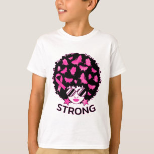 T-shirt Une Américaine Africaine Forte Défenseur Du Cancer