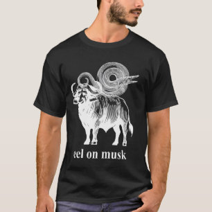 T-shirt Une Anguille Électrique Sur Le Dos D'un Boeuf Musq