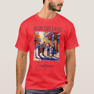 T-shirt Une aquarelle à la Nouvelle-Orléans