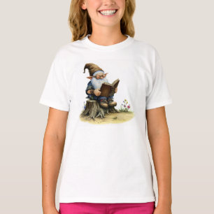 T-shirt Une aquarelle Peinture d'un vieux génome lecture