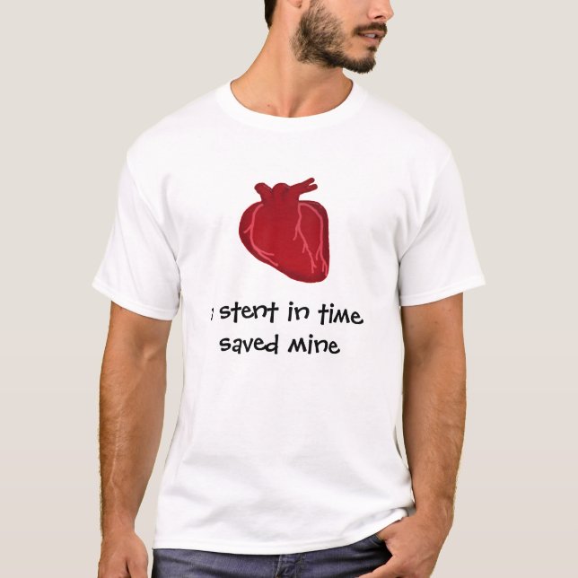 T-shirt une armature intra-artérielle à temps (Devant)
