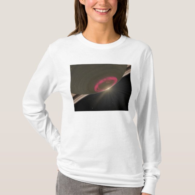 T-shirt Une aurore rouge cerise (Devant)