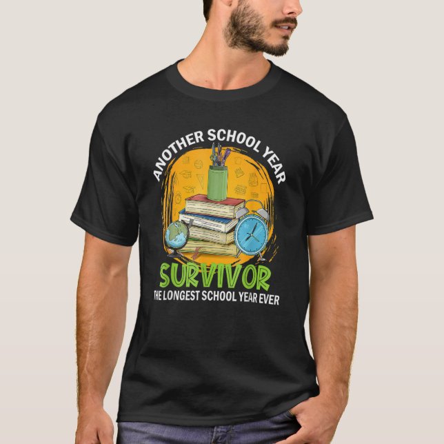 T-shirt Une autre année scolaire Survivant La plus longue  (Devant)