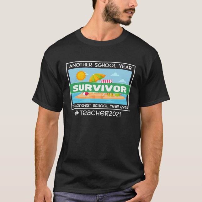 T-shirt Une autre année scolaire Survivant La plus longue  (Devant)