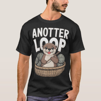 T-shirt Une autre boucle - Laine de loutre drôle au croche