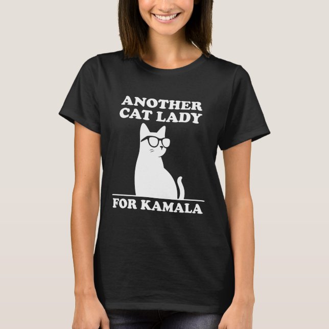 T-shirt Une autre dame de chats pour Kamala Harris Cool Ch (Devant)