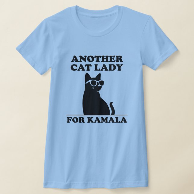 T-shirt Une autre dame de chats pour Kamala Harris Cool Ch (Poser)