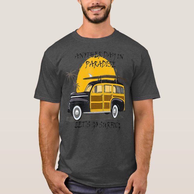 T-shirt Une autre journée au paradis hotrodHawaiian Woody (Devant)