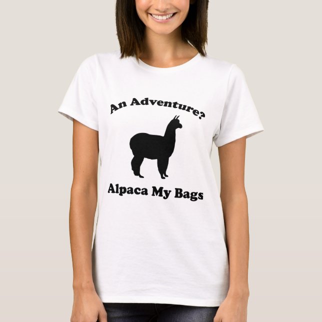 T-shirt Une aventure ? Alpaca Mes Sacs (Devant)