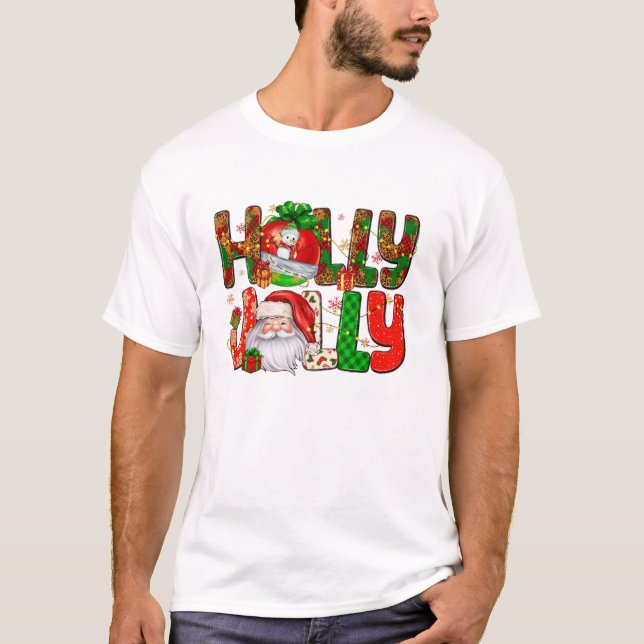T-shirt Une Bal De Noël Jolly Et Sa (Devant)