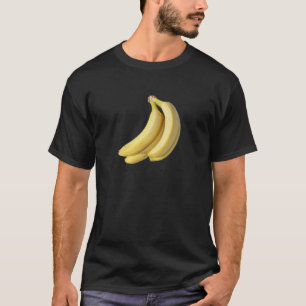 T-shirt Une bande de bananes sur un arrière - plan vierge