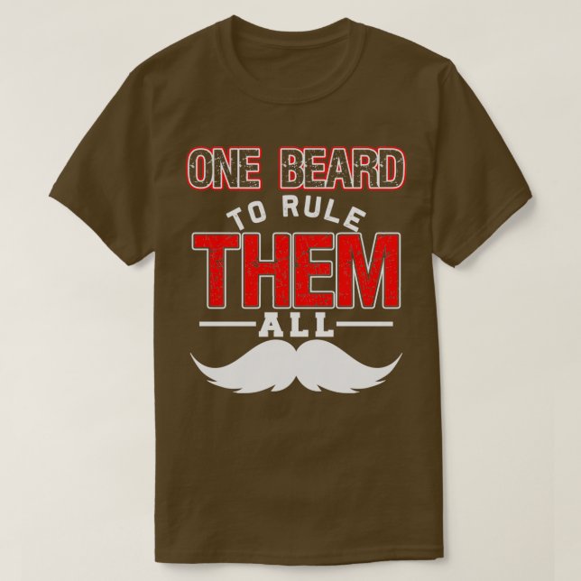T-shirt Une Barbe Pour Les Régler Tous Les Mèmes Drôle De  (Design devant)