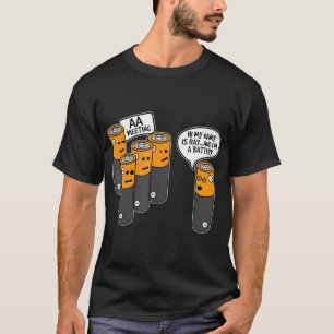 T-shirt Une Batterie Alcoolisée Rencontre Nouveauté Drôle 