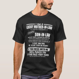 T-shirt Une belle-mère chanceuse, j'ai un fils génial