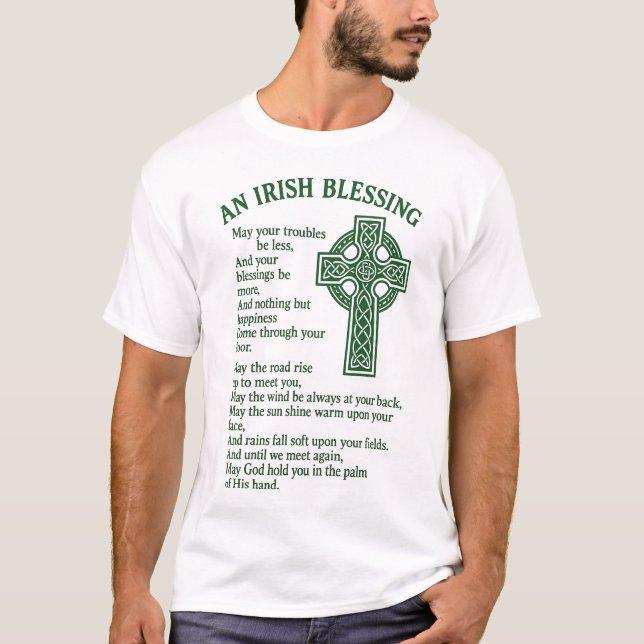 T-shirt Une Bénédiction Irlandaise (Devant)