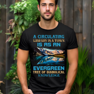 T-shirt 'Une bibliothèque en circulation est un ar