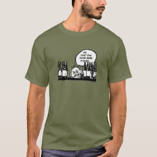 T-shirt une bière de plus, dessin humoristique cool