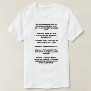 T-shirt Une blague d'IA sur un virus tueur