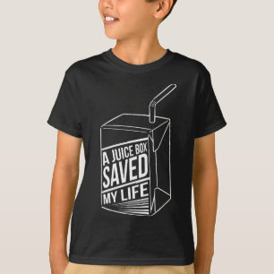 T-shirt Une boîte à jus a sauvé ma vie drôle Diabète