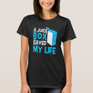 T-shirt Une boîte de jus a sauvé ma vie guerrier diabète d