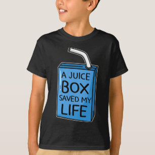 T-shirt Une boîte de jus de fruits J'ai sauvé ma vie Diabè