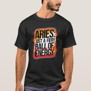 T-shirt Une boule d'énergie enflammée