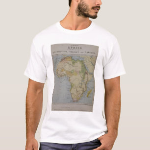 T-shirt Une carte de l'Afrique pour illustrer les voyages