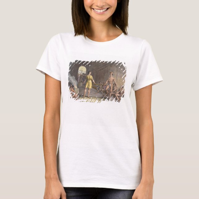 T-shirt Une cérémonie de mariage avec des Indiens du Canad (Devant)