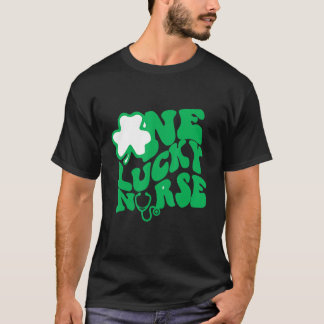 T-shirt Une Chanceuse Infirmière Scrub Rn Icu Er Jour de l