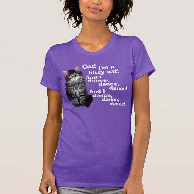 T-shirt Une chanson de chat de Kitty (Devant)