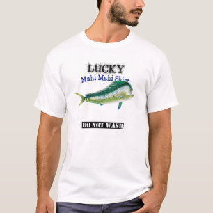 T-shirt Une Chemise De Pêche Mahi Clair Et Lucky Ne Se Lav