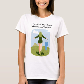 T-shirt Une chemise "J'ai survécu à l'ouragan Milton et He