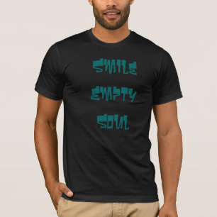T-shirt Une chemise vide de nom de bande d'âme de sourire