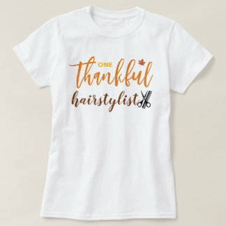 T-shirt Une coiffeuse reconnaissante pour l'Action de grâc