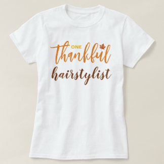 T-shirt Une coiffeuse reconnaissante pour l'Action de grâc