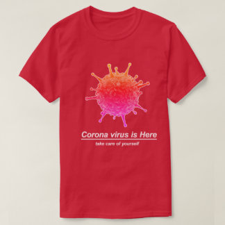 T-shirt une conception de virus Corona (COVID-19).