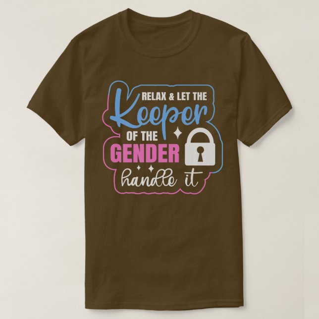 T-shirt Une conception révélatrice du genre pour un gardie (Design devant)