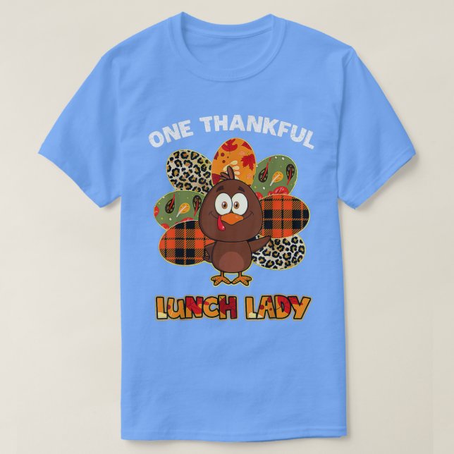 T-shirt Une Dame de Déjeuner Remerciements Turquie Automne (Design devant)