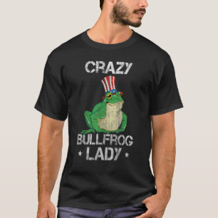 T-shirt Une dame de grenouille folle attrape et mange des
