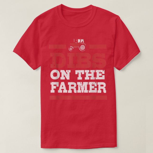 T-shirt Une Épouse Agricole Se Dibs Sur L'Agricultrice Pou (Design devant)