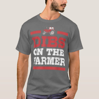 T-shirt Une Épouse Agricole Se Dibs Sur L'Agricultrice Pou