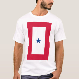 T-shirt une étoile de bannière de service d'éto