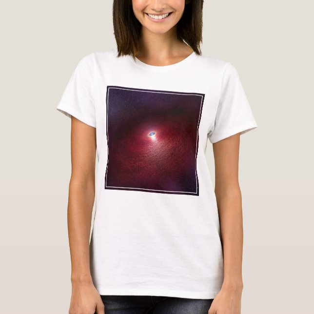 T-shirt Une Étoile De Neutron Avec Un Disque De Poussière  (Devant)