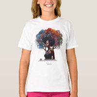 Une femme afro-américaine aux cheveux arborés
