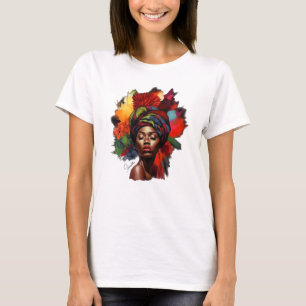 T-shirt Une femme afro-américaine capable
